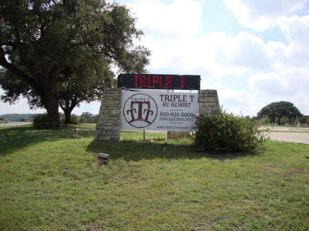 Triple T front with sign